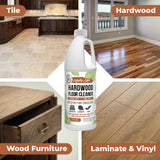 Mighty Mint Hardwood Floor Cleaner, Ready-to-Use with Mops and Sprayers, Natural Mint Scent, 32oz
