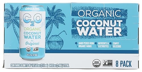 C2O Organic Coconut Water 8pk, 10.5 FZ