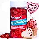 Bakerpan Mini Red Heart Sprinkles for Cake Decorating, 5.77 Ounces Mother Day Sprinkles Edible for Ice Cream, Cookies, Valentines Day Sprinkles