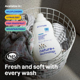 ATTITUDE Liquid Laundry Detergent, EWG Verified, HE Compatible, Plant-Based & Vegan, Natural Laundry Soap, Pink Grapefruit Scent, 35 Loads, 35.5 Fl Oz
