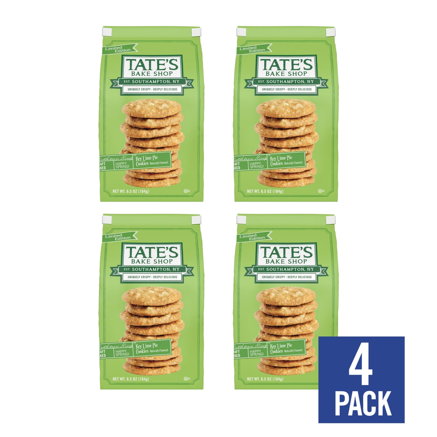 Tate's Bake Shop Key Lime Pie, 4-6.5oz Bags