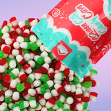 Holiday JuJu Drops - Festive Christmas Gummies, Cherry and Lime Flavored Christmas Shaped Candy Bells - Red, White, and Green JuJu Jelly Candies (1