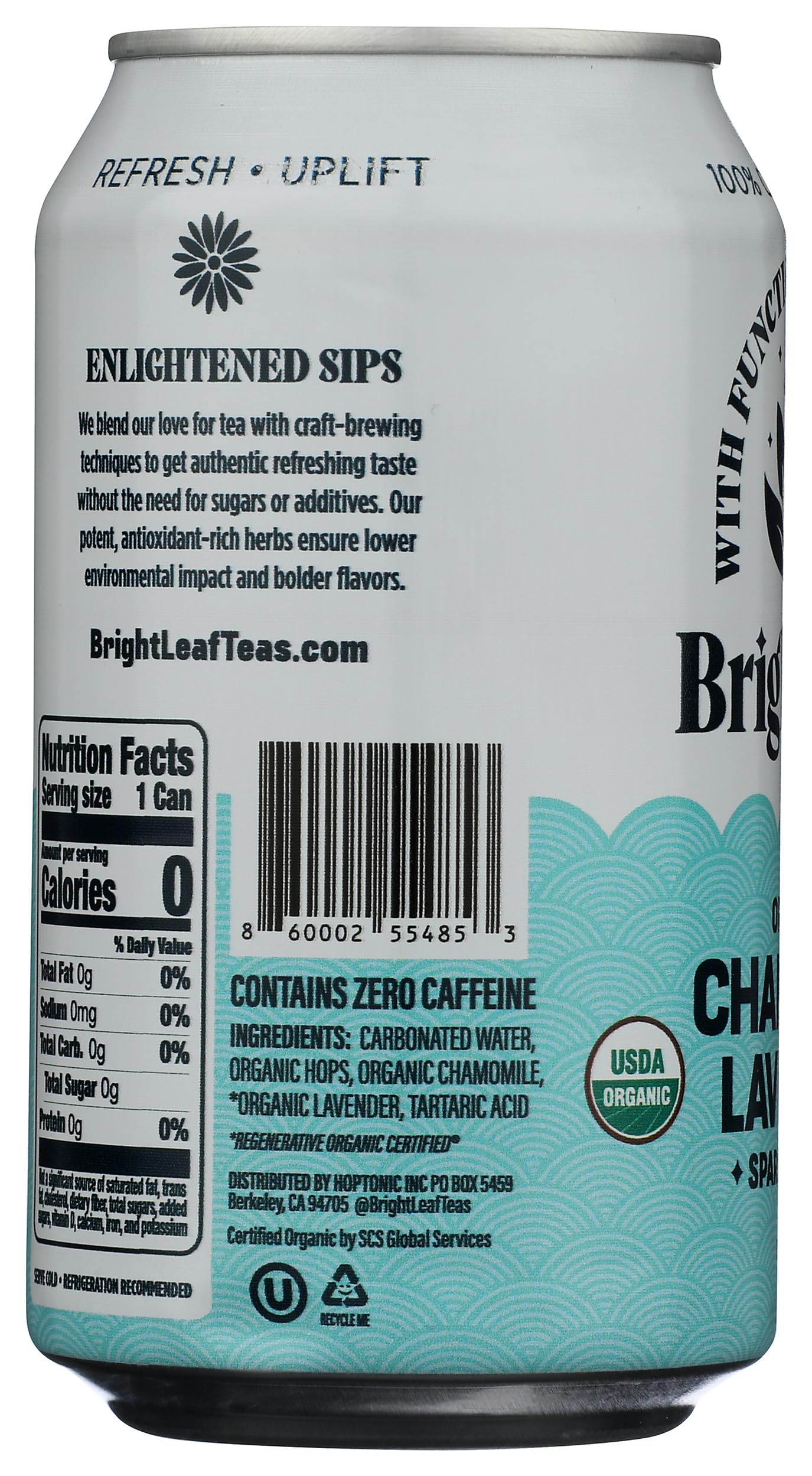 Brightleaf Organic Sparkling Chamomile Tea, 12 Fz