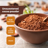 Roots Circle Unsweetened Cocoa Powder | Rich Dark Chocolate Flavor, Perfect for Baking, Smoothies, and Hot Cocoa | Premium Quality, Easy Mixing, Gluten-Free, Kosher | Bulk 1 Pack of 14oz
