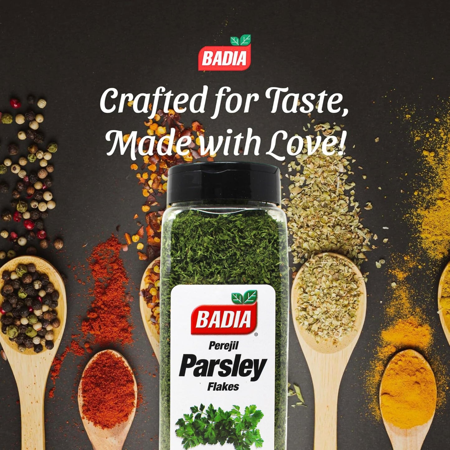 Badia Parsley Flakes, 3 oz - Fresh Aromatic Herb for Cooking, Garnishing & Seasoning
