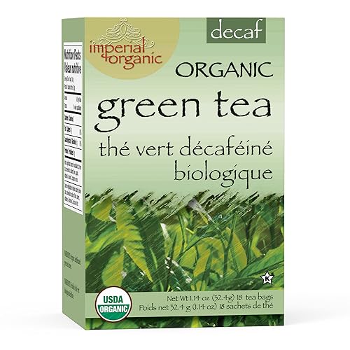 Uncle Lee's Tea Organic Decaf Green Tea, 100% Natural Premium Green Tea Bags, Fresh Flavor, Enjoy with Honey, Hot Tea or Iced Tea Beverages, 18 Tea