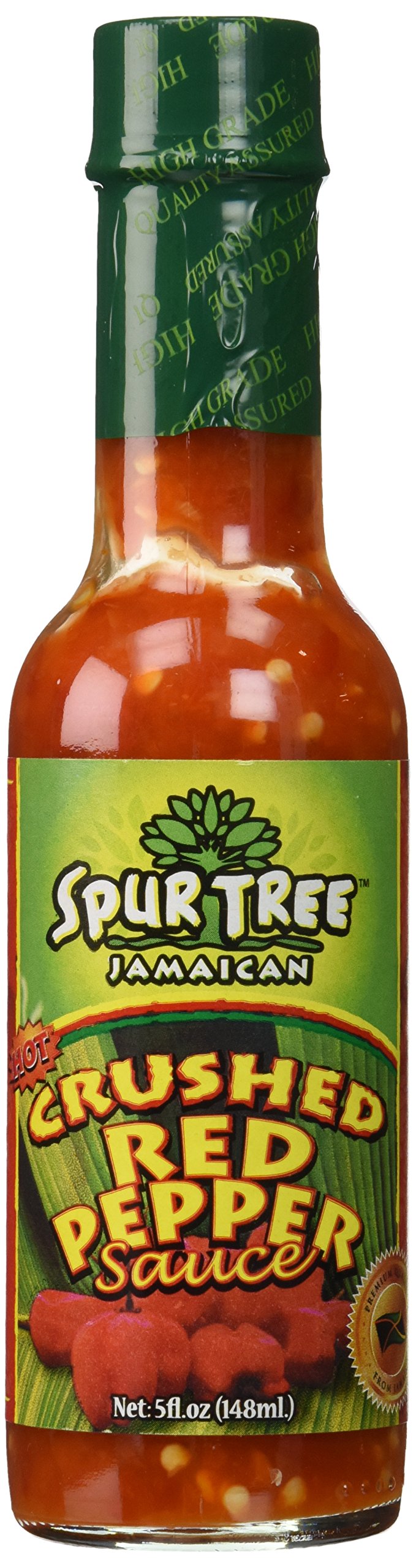 Spur Tree Crushed Red Pepper Sauce - Organic Crushed Red Pepper Sauce for an Authentic Jamaican Experience - Organic Red Pepper Sauce to Spice Up Your