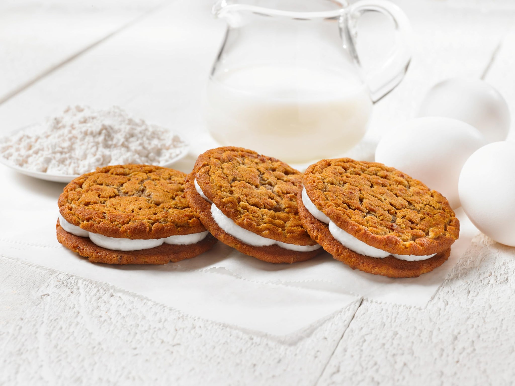 Little Debbie Oatmeal Creme Pies, 96 Individually Wrapped Sandwich Cookies (8 Boxes)