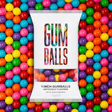 Candy Envy - Assorted Gumballs - 1 Inch - Approximately 113 Per 2lb Bag - Bulk Assorted Candy - North American Made & Kosher Certified
