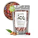 Nelson's Tea Glass Slipper - Caffeine Free Herbal Loose Leaf Tea, Curated Rooibos Blend with Almonds, Dried Cherries, Vanilla and Cornflowers