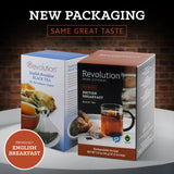 REVOLUTION TEA® English Breakfast Tea [THE ORIGINAL] - British Breakfast - Premium Full Leaf Tea - Biodegradable Infuser Tea Bags - Black Tea - 20