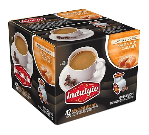 Indulgio Cappuccino Sweet and Salty Caramel, 42 Count
