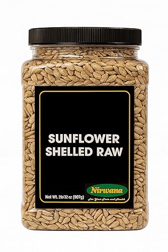 Sunflower Seeds Shelled Raw -Jar - Pantry Staple for Snacking and Recipes