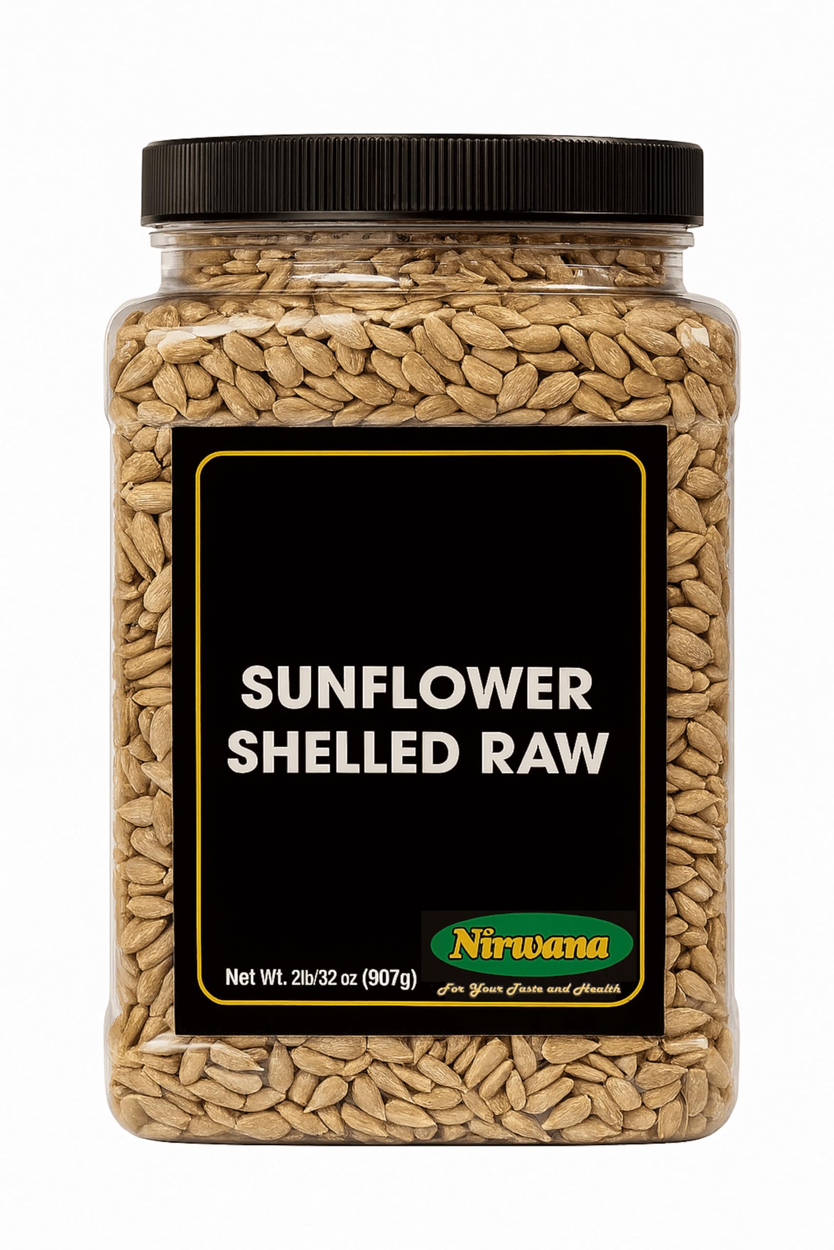 Sunflower Seeds Shelled Raw -Jar - Pantry Staple for Snacking and Recipes