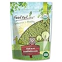 Food to Live Organic Kale Powder, 8 Ounces Non-GMO, Made from Raw Dried Whole Leaves, Vegan, Kosher, Bulk, Great for Baking, Juices, Smoothies