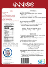Mom's Place Gluten-Free Carrot Cake Mix - Moist, Spiced, and Dairy-Free - Allergen-Friendly, Non-GMO, Easy to Prepare 15.3 Oz