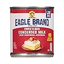 Eagle Brand 14oz Sweetened Condensed Milk, Great for Flan, Cooking, Baking, Drinks, Dessert, Ice Cream, No Artificial Ingredients, Gluten Free, Rich Creamy Flavor, rBST-Free, Kosher-Dairy