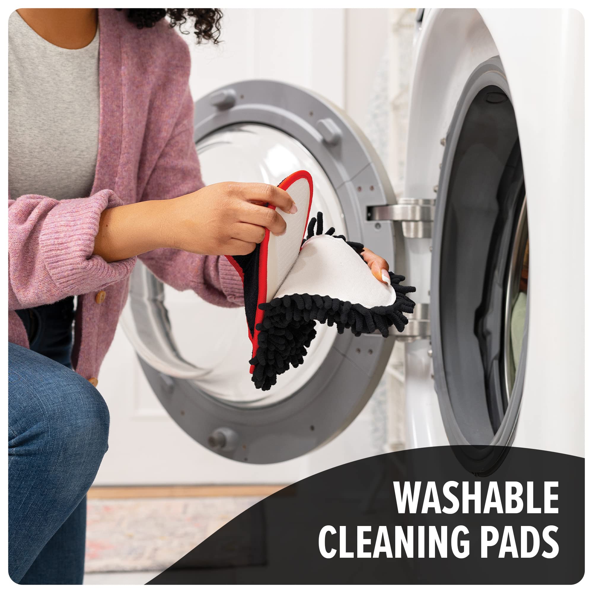 Dirt Devil Cleaning Slippers, Detachable and Washable Microfiber Dusting Shoes, For Hard Floors and Baseboards, Mop Slippers for Floor Cleaning