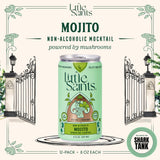 Little Saints Non-Alcoholic Mojito Mocktail | Crisp Mint & Lime | Crafted with Reishi Mushroom, Damiana & Adaptogens for Calm & Ease | 5 Calories |