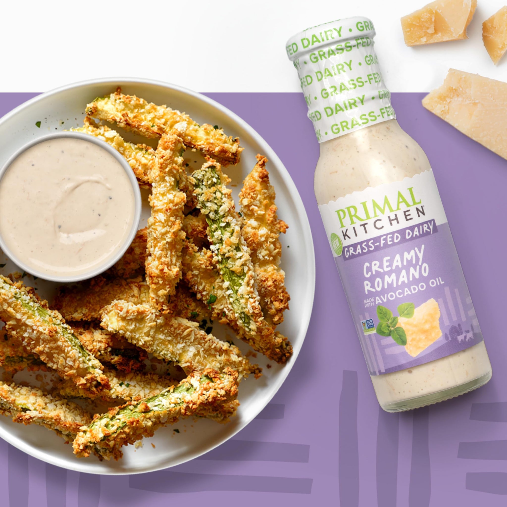 Primal Kitchen Creamy Romano Dairy Dressing, 8 oz