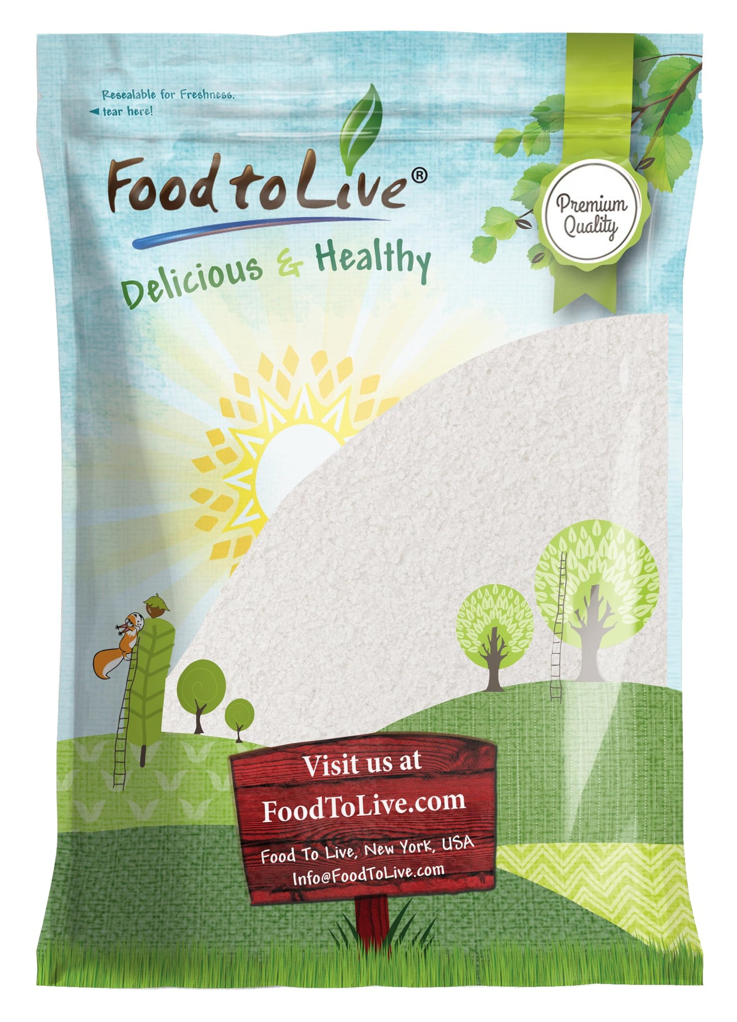 Food to Live Mediterranean Fine Sea Salt, 15 Pounds- Fine, Natural, Non-Iodized Crystals from Italy for Cooking, Baking and Seasoning, Non-GMO, Vegan