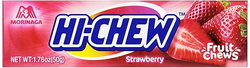 Morinaga Hi-Chew Strawberry Fruit Chews, 1.76-Ounce Packages (Pack of 20)