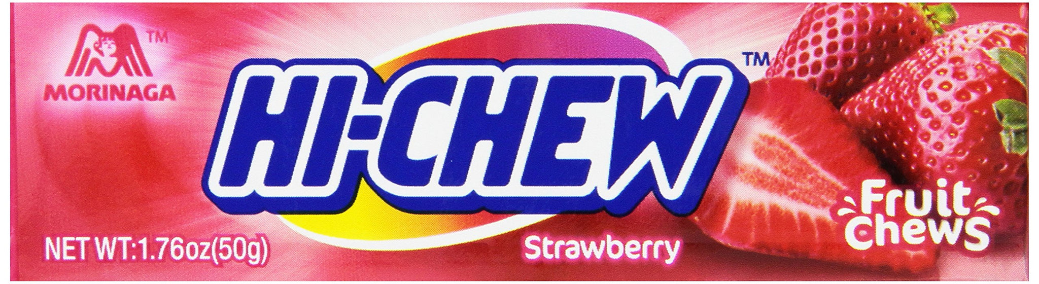 Morinaga Hi-Chew Strawberry Fruit Chews, 1.76-Ounce Packages (Pack of 20)