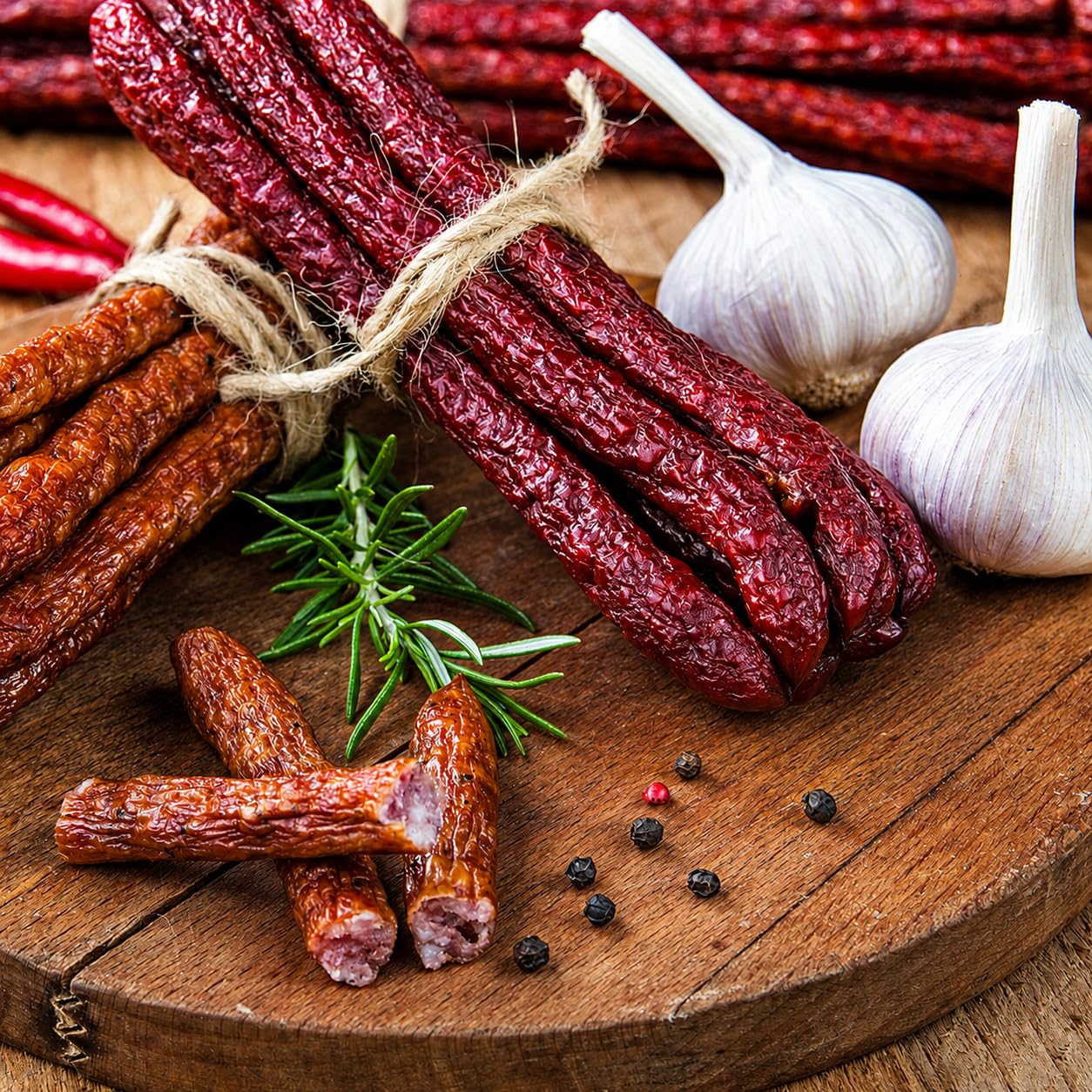 Hi Mountain Seasonings ? Snack Stick Seasoning Kit ? PEPPER BLEND ? Includes Seasoning, Cure, Casings, & Directions ? Seasons up to 20 lbs of Meat ?