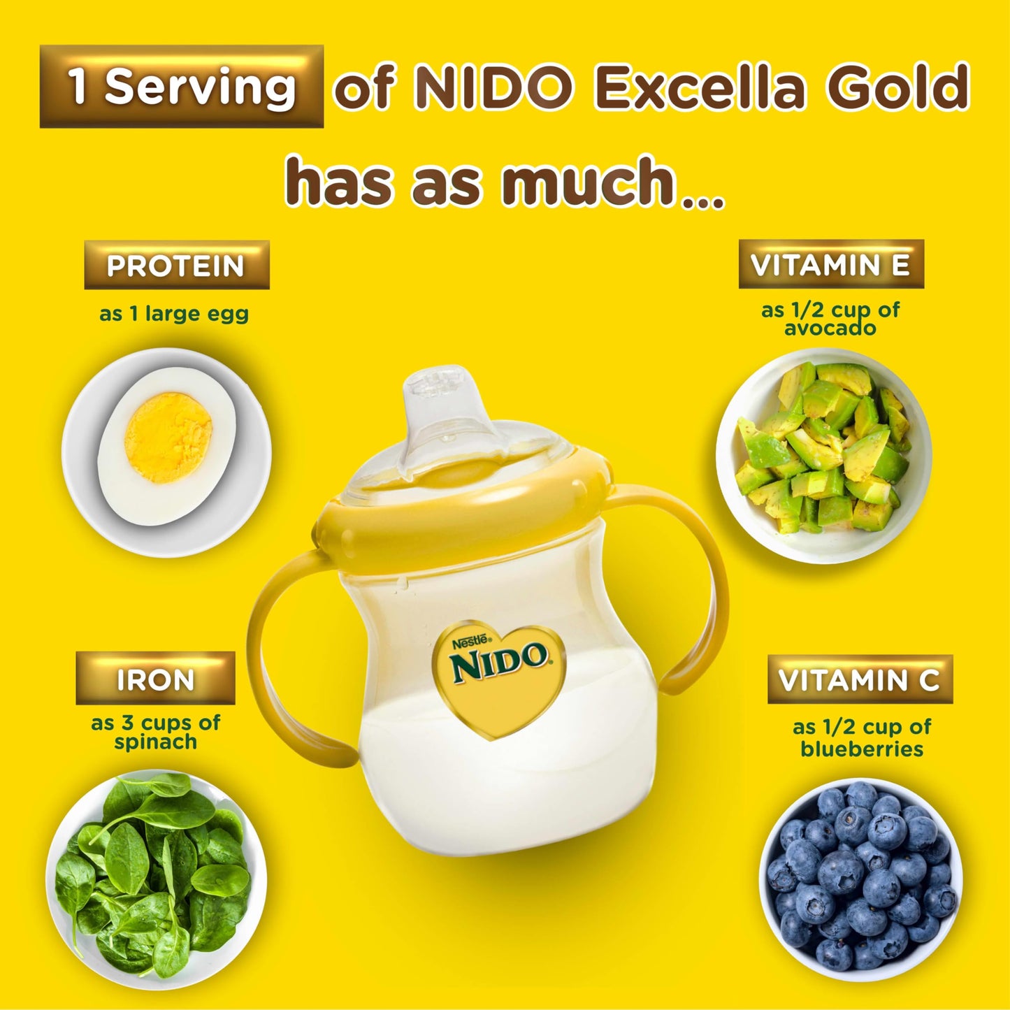 Nido Excella Gold Original Milk Powder 4 Pack Of 800G