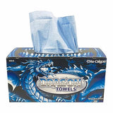 Nu-Calgon 4162-01 (100 ct. Box) Dragon Towels, Blue, 12" x 12.5"