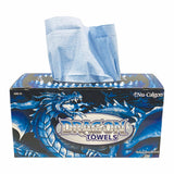 Nu-Calgon 4162-01 (100 ct. Box) Dragon Towels, Blue, 12" x 12.5"