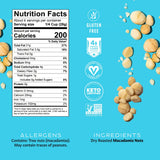 Mauna Loa Unsalted Roasted Macadamia Nuts, 6 oz Jar, Pack of 1, Premium Hawaiian Nuts, Keto Friendly, Gluten Free Snack