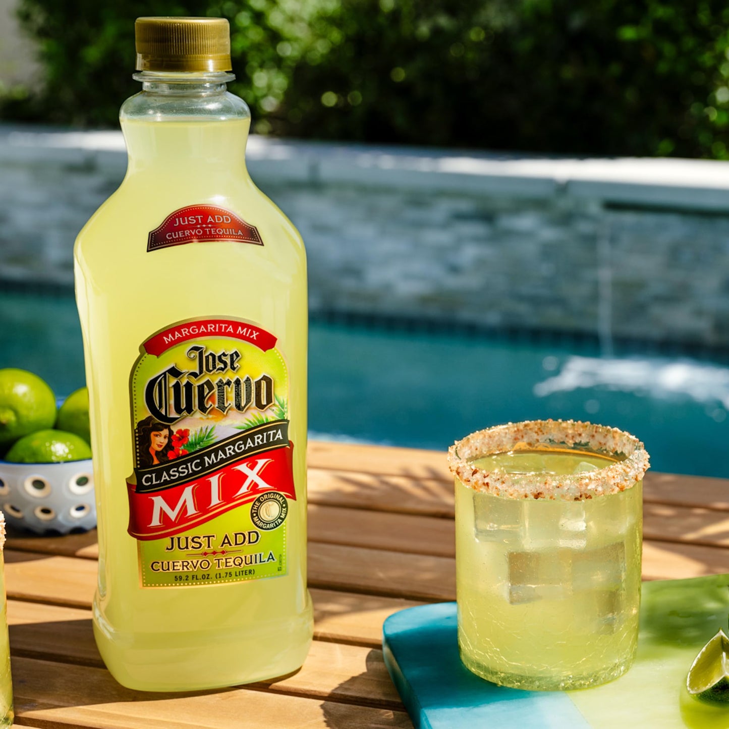 Jose Cuervo Classic Lime Margarita Mix, 33.8 fl oz (Pack of 12)