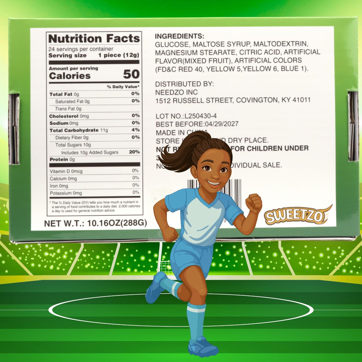Soccer Candy Bracelets, Sports Themed Edible Jewelry, Individually Wrapped Team Party Favors, 24 Count, 10.16 Ounces
