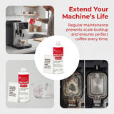 Ouxunus Gentle Descaling Solution Compatible with Breville Descaling solution & Coffee Machines, 16.9 fl Oz Professional Formula for Hard Water & Well