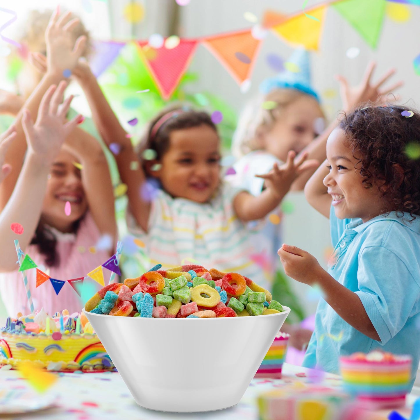 Gummy Candy Mix | 2-Pound Bag | Sweet & Sour Gummies for Candy Buffets, Dessert Decorating & Snacking | Peach Rings, Watermelon Slices, Worms, Bears |