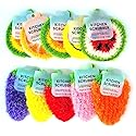 10 Pieces Big Size Fruit Dish Scrubber Non Scratch Kitchen Cleaning Sponge Double Layered No Odor Cloths for Washing Dishes Cookware, Tubs, Sinks