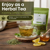 Biokoma Organic Lovage Dried Leaves 50g 1.76oz Pure Cut Herb Levisticum officinale USDA Organic Herbal Tea Digestion & Urinary Health Resealable