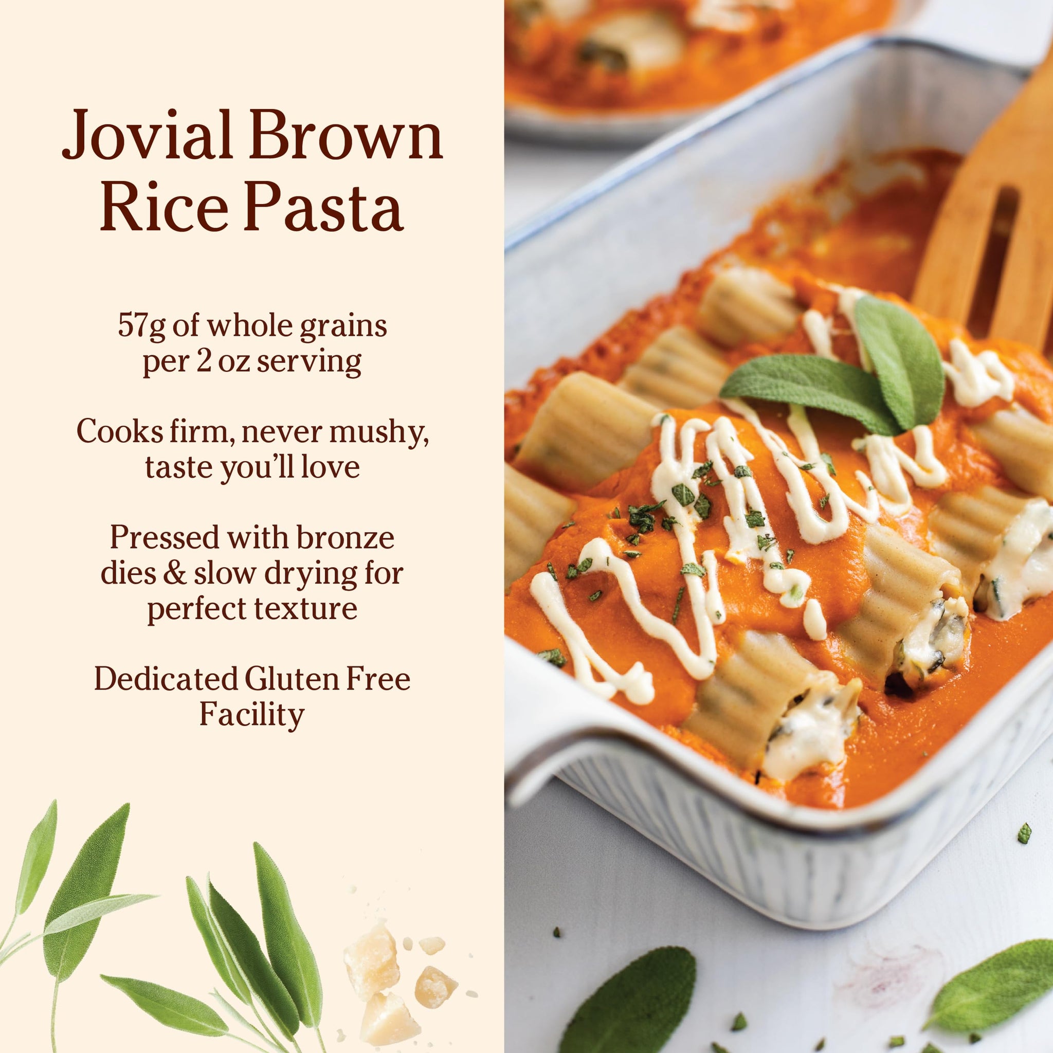 Jovial Whole Grain Brown Rice Manicotti Pasta - Pasta Manicotti, Manicotti Pasta, Whole Grain Pasta, Organic Pasta, Gluten Free, Dairy Free, Brown Rice Pasta, Made In Italy - 7 Oz, 6 Pack