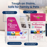 Truly Free Natural Fabric Softener | Non-Toxic for Babies & Kids Sensitive Skin | Plant-Based Laundry Softening Conditioner | Safe, Gentle