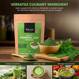 Nuvra by Nature Organic Moringa Leaf Powder - 1 lb | 100% Pure & Natural, Premium Quality Superfood for Smoothies, Tea & Lattes | Certified USDA