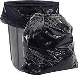 Aluf Plastics 50-55 Gallon 2.3 MIL Black Heavy Duty Garbage Trash Bags - 36" x 58" - Pack of 100 - For Contractor, Industrial, Institutional