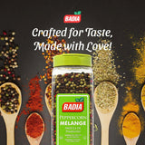 Badia Whole Peppercorn Blend, 16 Oz - Black, White, Green & Pink Pepper Melange for Spicy, Fruity, Woody Flavors - Gluten Free