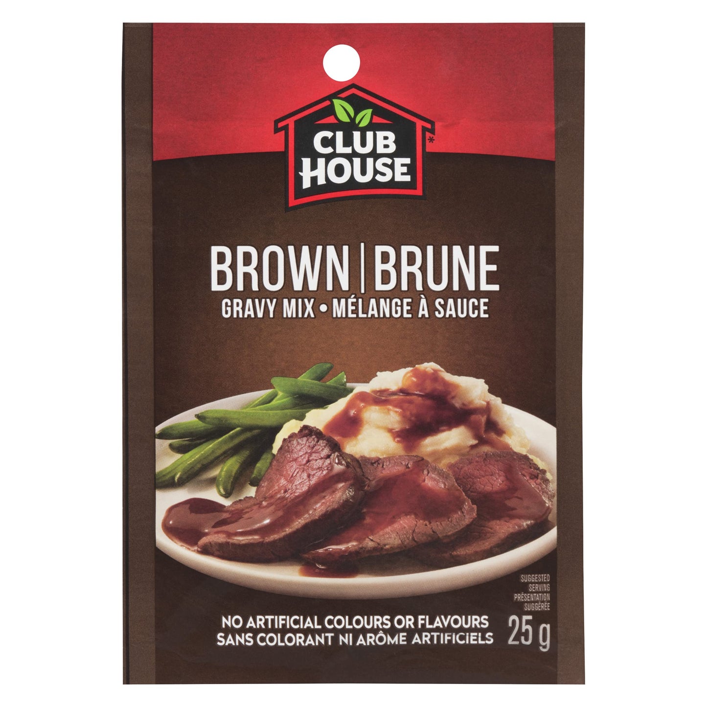 Club House Brown Gravy Mix, No Artificial Colours or Flavours, No MSG Added, Perfect for Holiday Roast, Meatloaf or Served on Side Dishes like Mashed