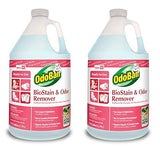 OdoBan Professional Cleaning and Odor Control Solutions, Ready-to-Use Biostain and Odor Remover, Made in the USA, 2 Gallons