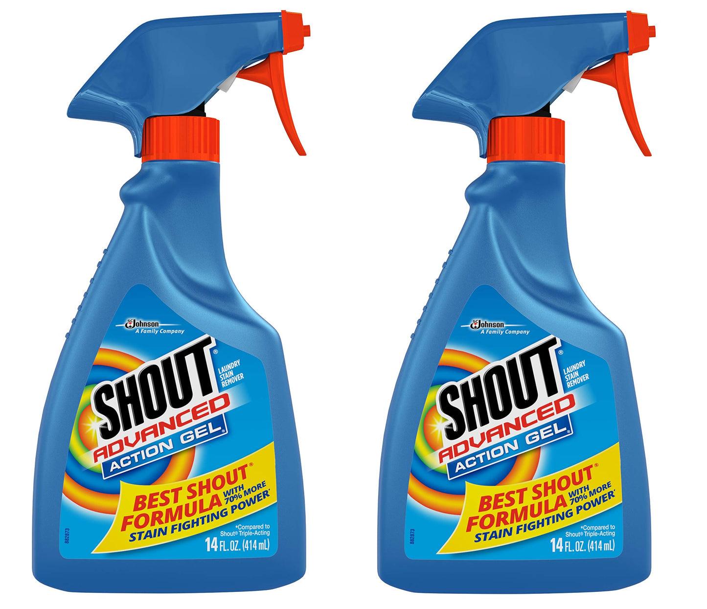 Shout Advanced Action Gel, 14 Ounces (2 Pack)