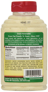 Beaver Brand Cream Style Horseradish, 12-Ounce Squeezable Bottles (Pack of 6)