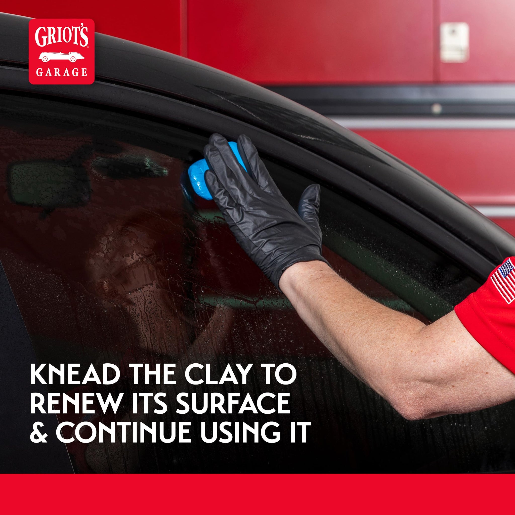 Griot's Garage Glass Cleaning Clay for Car Window, Windshield, Shower Door, Stone, Ceramic Tiles, Removes Oil, Tar, Grease, Water Spots, and More