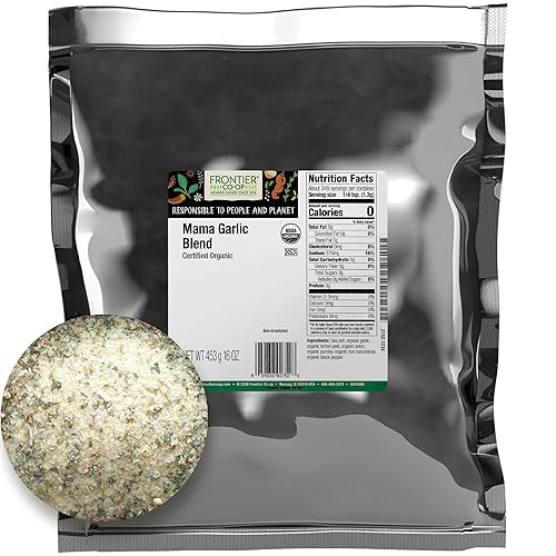 Frontier Co-op Mama Garlic, Certified Organic, Kosher | 1 lb. Bulk Bag