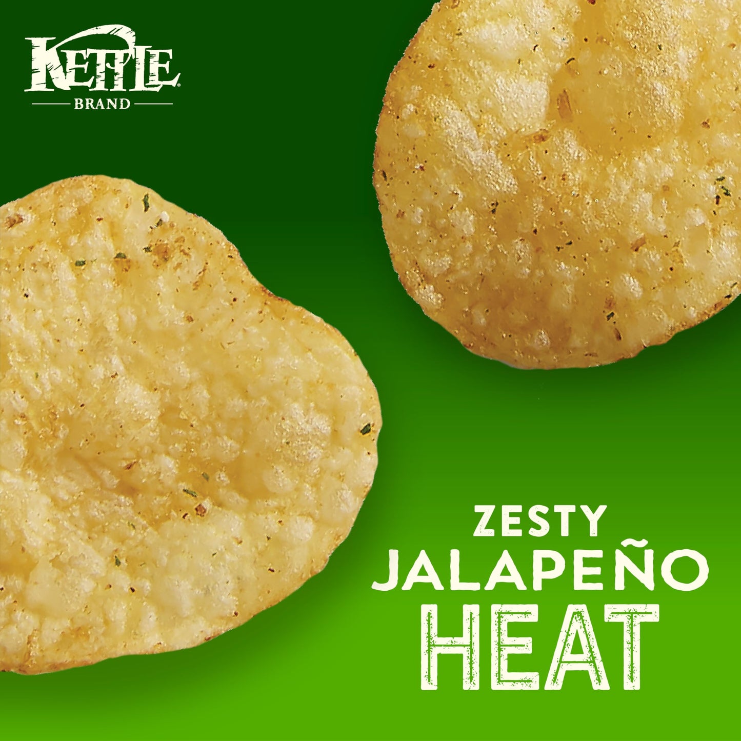 Kettle Brand Potato Chips, Air Fried Jalapeño Kettle Chips, 6.5 Oz Bag